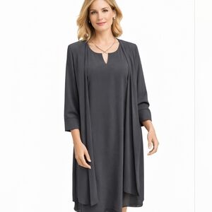 Patria Vintage‎ Black  Rhinestone Cocktail Dress S..L